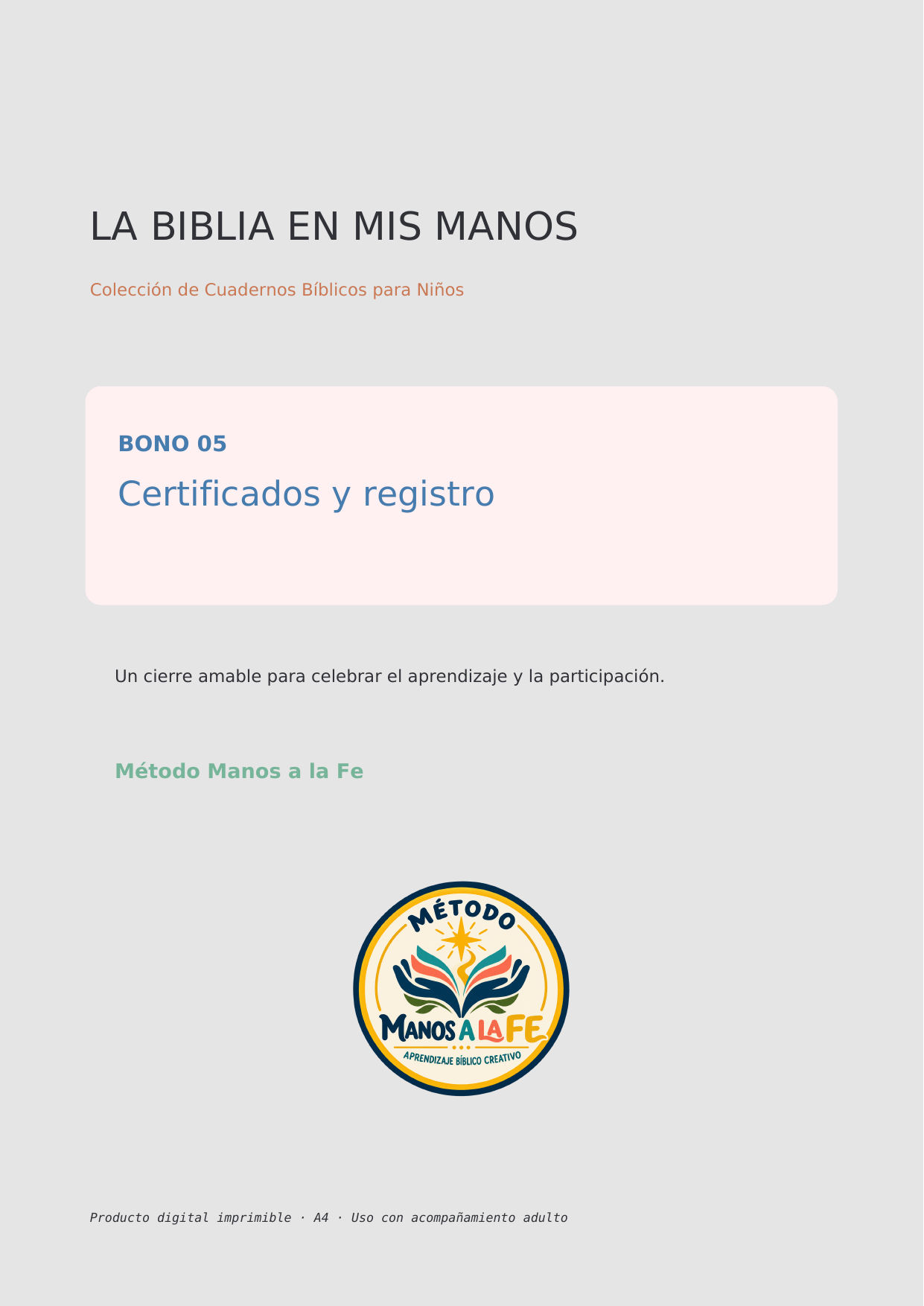 Certificados y registro